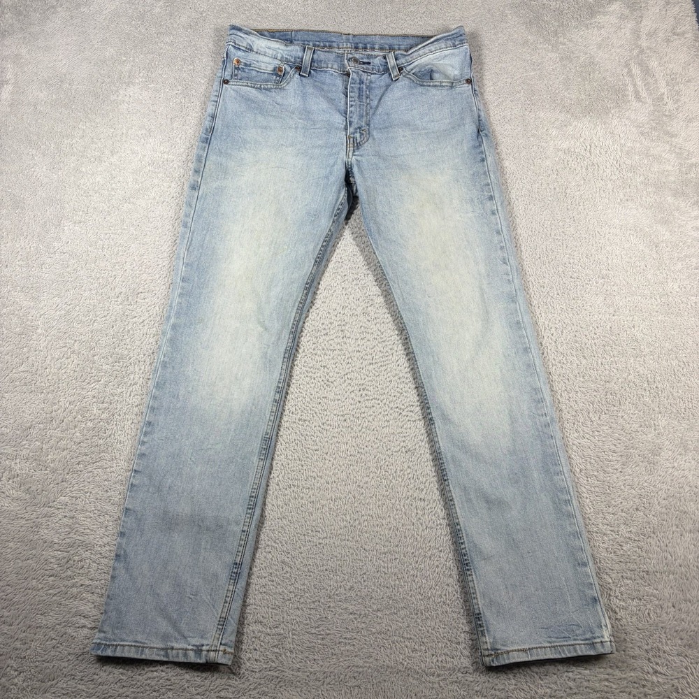 Levi's 511 Slim Fit Jeans Mens 33x30 Light Wash Blue Stretch Denim 04511